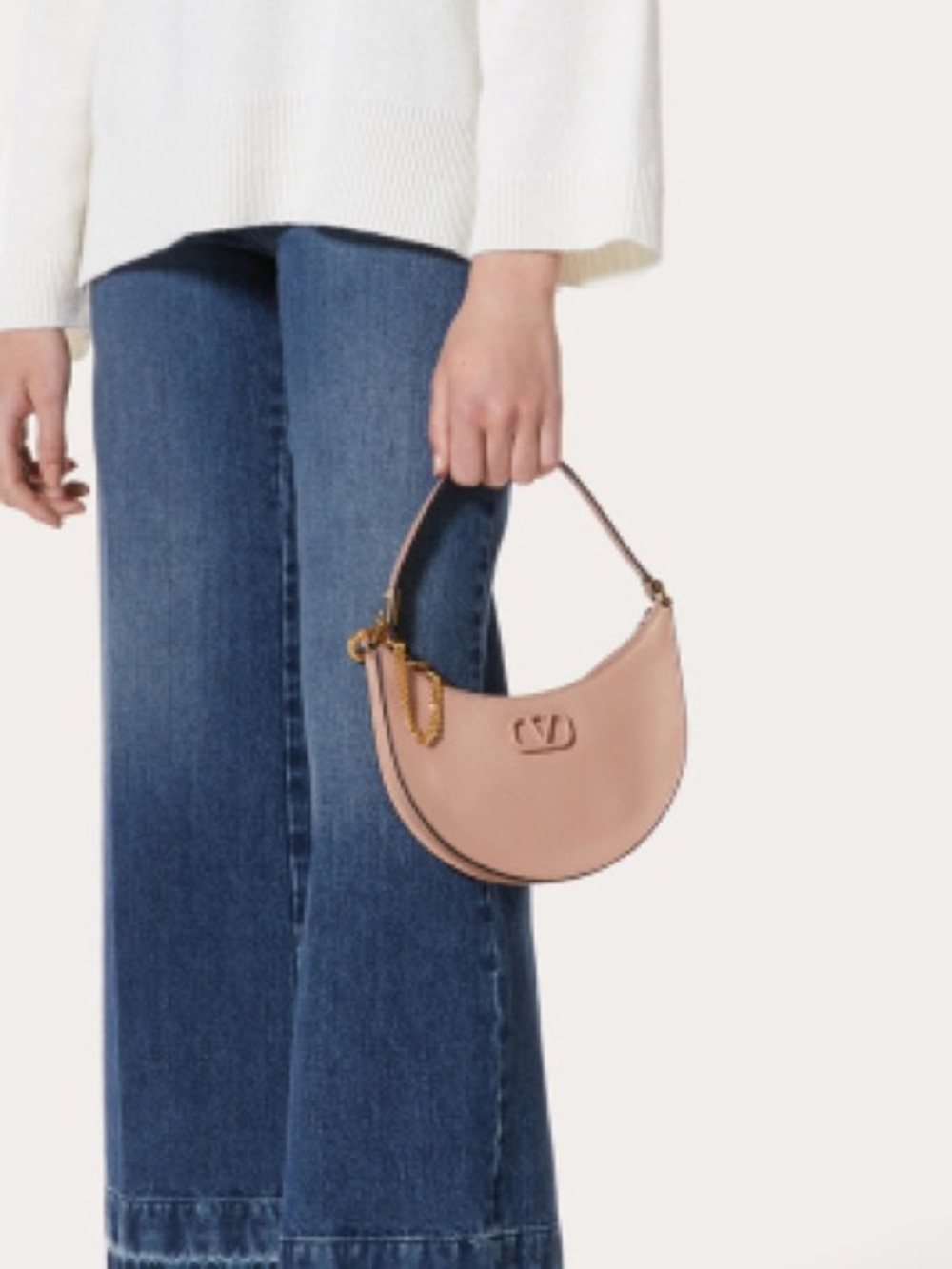 Valentino Garavani VLogo Signature Zip Up Mini Shoulder Bag - Picture 3 of 7
